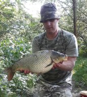 Not all the fish are MASSIVE but this a particularly fat 9lb common for Barry.
