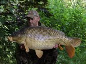 John Bartley with a 35lb 6oz common from a quick overnighter.

